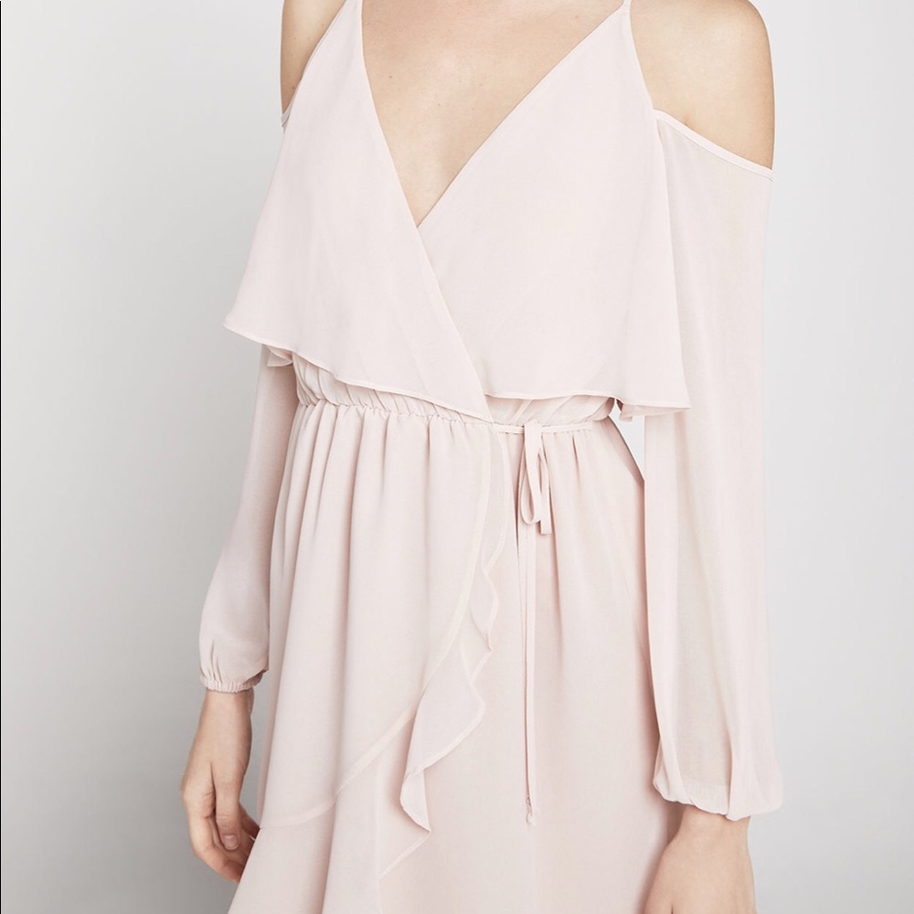 Long sleeve wrap dress